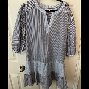 Parker Jenna striped tier dress - M